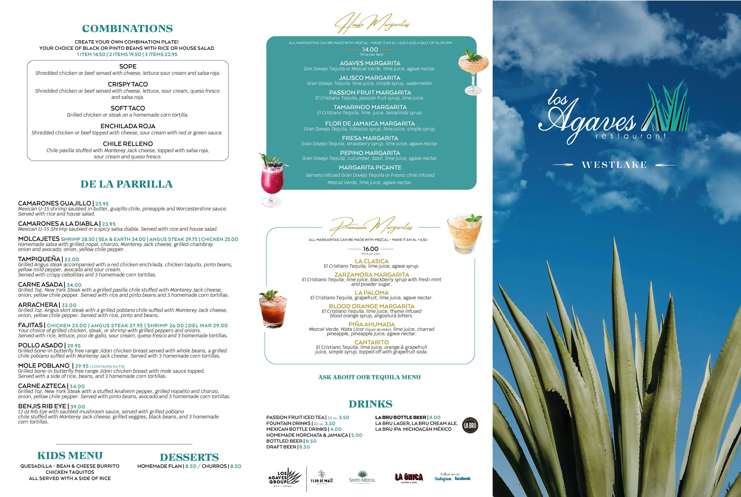 LOS AGAVES商品 Westlake Menu | Los Agaves Mexican Restaurant